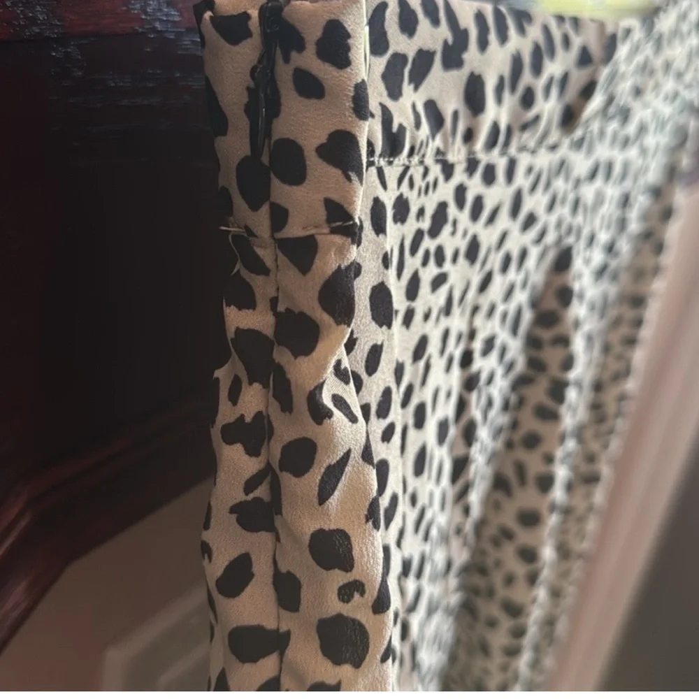SHEIN Women’s Medium Stylish Leopard Print Midi Skirt Cheetah Sophisticated